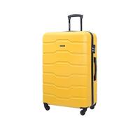 PUCCINI Alicante Hard Shell Suitcase Hand Luggage Trolley Lightweight Travel Suitcase with 4 Wheels M-L-XL, Yellow (6), L, X-Large (1