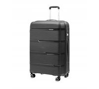 PUCCINI Casablanca Suitcase, Hand Luggage (M/L/XL) Hard Case Polypropylene Travel Suitcase with 4 Spinner Wheels, Combination Lock, Lightweight and Robust, Sturdy Telescopic Handle, Cross Straps
