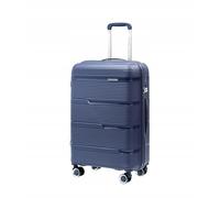 PUCCINI Casablanca Suitcase, Hand Luggage (M/L/XL) Hard Case Polypropylene Travel Suitcase with 4 Spinner Wheels, Combination Lock, Lightweight and Robust, Sturdy Telescopic Handle, Cross Straps