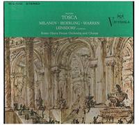 PUCCINI, MILANOV, BJOERLING, WARREN, LEINSDORF, ROME OPERA - PUCCINI, MILANOV, BJOERLING, WARREN, LEINSDORF, ROME OPERA tosca, libretto, 2 x lp, boxset, VICS 6000