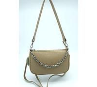 Puccio Pucci Women's TRLBC100166 Leather Bag, Taupe, 26x16x8