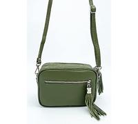 Puccio Pucci Women's TRLBC100201 Leather Bag, Khaki, 21x15x7