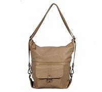 Puccio Pucci Women's TRLBC100294 Leather Bag, Taupe, 33x29x14