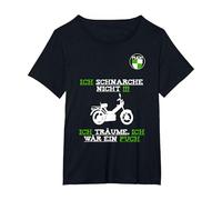 Puch Maxi Design Sayings Motto Moped Fans Scooter Moped Cool T-Shirt, Women's Plus, Black, 5X