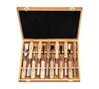 PUCHEN Sharp Woodworking Cutting Chisel 12 PCS Wood Carving Hand Chisel Tool Set Professional Lathe Woodworking Gouges for Woodworking, Carpentry, Woodworkers Wood, PUCHEN1234