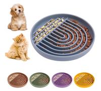 Pucho® Slow Feeder Dog Bowl, Cat Bowls. Silicone Modern Fun Puzzle Food Grade, BPA Free for Healthy Eating, Stops Gulping & Choking. Non Slip & Dishwasher Safe. Small to Medium Dogs & Cats (Charcoal)