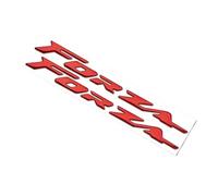 PUCIO 3D Forza Emblem Badge Sticker For Hon-da FORZA 125 300 Logo Mark Symbol Side Fairing Horizon (Color : Red, Size : Normalcy)