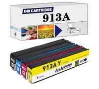 PUCIO Compatible for HP 913A Ink Cartridge High Capacity Replacement To Use With 352dw 377dw 452dn 452DW 477DN 477DW 552DW 577dw 577Z Printers 4color