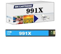 PuCio Compatible for HP 991X Ink Cartridge High Capacity Replacement To Use With 755dn 774dn 774dns 779dn 779dns 772zs 777hc 772dn 772dw 777z Printers Cyan*1
