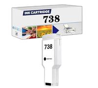 PuCio Compatible Ink Cartridge Replacement 738 738XL Suitable for HP DesignJet T850 T950 Ink Printer Black*1
