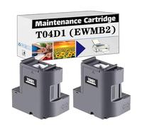 PUCIO Compatible T04D1 EWMB2 MAINTENANCE CARTRIDGE WASTE INK TANK, Work for Epson ET-15000 ET-2700 ET-2750 ET-2760 ET-2850 ET-2851 ET-2856 ET-3700 ET-3710 ET-3750 PRINTERS 2 pack