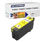 PuCio Compatible T40D1 T40D2 T40D3 T40D4 Ultra Ink Standard Capacity Ink Cartridges, Work for Epson SC-T2100 SC-T3100 SC-T3100M-MFP SC-T3100N SC-T3100x SC-T5100 SC-T5100M Yellow*1