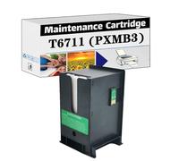 PuCio Compatible T6711 E6711 PXMB3 6711 Maintenance Cartridge Waste Ink Tank, Work for Epson EW-M5071FT L1455 PX-205 PX-605F PX-675F WF-3010DW WF-3520DWF WF-3530DTWF Print 1 pcs
