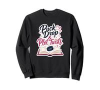 Puck Drop & Plot Twists Hockey Romance Reader Vibes Sweatshirt