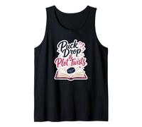 Puck Drop & Plot Twists Hockey Romance Reader Vibes Tank Top