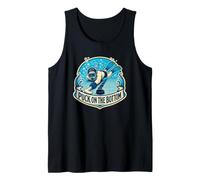 Puck ON THE Bottom Underwater Hockey Pool Sport Tank Top