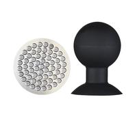 Puck Screen Reusable Mesh Coffee Filter for Espresso Portafilter Basket with Silent Puck Screen Ejector Coffee Grounds Remover Knock-Free Air Blower Kit (53mm)