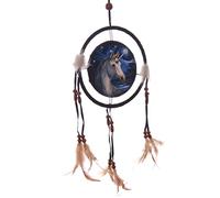 Puckator Acchiappasogni Unicorno-Lisa Parker 16 cm, Fabric/Feathers/Plastic, Black, One Size