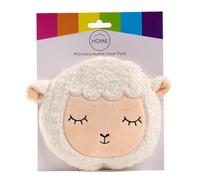Puckator Adoramals Farm Sleepy Sheep Round Microwavable Plush Wheat & Lavender Heat Pack - Heating Pads Hot Heat and Ice Cold Cool Pack Packs Bag for Sport Injuries Knee Back Pain Bed Warmer Wellness