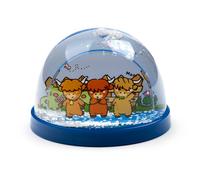 Puckator Adoramals Highland Coo Cow Small Glitter Snow Storm - Home Decoration - Plastic Snow Globes For Adults - With Real Glass - Snow Dome - Resin - Beautiful Snow Globes Uk