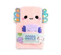 Puckator Adoramals Maddie the Axolotl Plush Notebook with Pouch & Mini Notebook - School Teacher Student Homework Study Planner Notepad Collage University Essentials Journals Planners Jotter Uni Gift