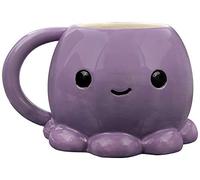 Puckator Adoramals Octopus Head Ceramic Shaped Tea Coffee Mug - Funny Home Accessories - Cute Gifts for Girlfriend - Large Mugs for Men Women Hot Drinks - Cute Cups Presents Secret Santa Gift Cup Set