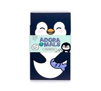 Puckator Adoramals Penguin Flip Open Shaped Memo Pad - Small Notebooks - Pocket Size Mini Tiny Notepads Block - Lis Jotter Book - Kids Notebook Notebooks - Back To School Supplies Planner Planners