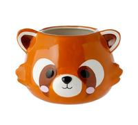 Puckator Adoramals Red Panda Head Shaped Ceramic Garden Planter Plant Pot - Indoor Decorative Plant Pots - House Plant Basket Pot Gifts - Home Decoration Gift - Planter Planters For Women - Flowerpot