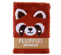 Puckator Adoramals Red Panda Plush Fluffies A5 Notebook - School Teacher Student Homework Study Planner Notepad - Collage University Essentials Journals Planners Jotter Uni Gifts Stationery Supplies