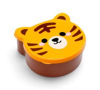 Puckator Adoramals Tiger Shaped Lunch Box Set of 3 - Lunchbox with Multi Compartments - Small Food Containers - Lunchbox for Adults and Kids - Girls Boys Lunchbox - Snack Storage
