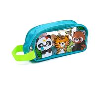 Puckator Pencil Case - Adoramals Wild Clear Window - Large Capacity Zipper Pouch - School & Office