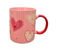 Puckator Amore Hearts Porcelain Mug - Funny Home Accessories - Cute Gifts for Girlfriend - Large Mugs for Men Women Hot Drinks - Cute Cups Presents - Secret Santa Gift - Cup Set