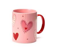 Puckator Amore Hearts Porcelain Mug - Funny Home Accessories - Cute Gifts for Girlfriend - Large Mugs for Men Women Hot Drinks - Cute Cups Presents - Secret Santa Gift - Cup Set