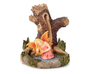 Puckator Ancient Tree Fairy Lake Backflow Incense Burner - Home Zen Meditation Decor Accessories - Incense Waterfall Cone Burner - Spiritual Feng Shui Gothic Goth Relaxation Gifts Gift Desk Ornaments