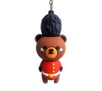 Puckator Arthur the Bear London Guardsman 3D PVC Keyring - Mothers Day Gifts Key Ring Keyrings Tags - Cool Keyrings Hoop Clip Fobs - Funny Cute Car Men's Accessories Stuff For Men Women - Trinket