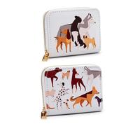 Puckator Barks Dog Zip Around Small Wallet Purse - Ladies Women's Womens Slim Purses Wallets Wallet for Women - Coin Pouch Purse Men - Card Holder with Zip - Small Cash Wallet Bag Bags UK