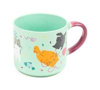 Puckator Beans & Co Cat Large Porcelain Mug - Funny Home Accessories - Cute Gifts for Girlfriend - Large Mugs for Men Women Hot Drinks - Cute Cups Presents - Secret Santa Gift - Cup Set