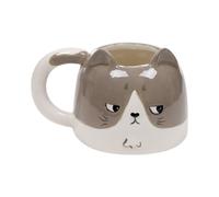 Puckator Beans & Co Cats Gatsby the Cat Ceramic Shaped Mug MUG498 | Acotis - Ceramic