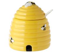 Puckator Beehive Shaped Ceramic Pot with Lid & Spoon