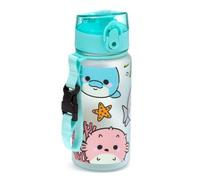Puckator BOT211 Adoramals Sealife Pop Top 350ml Shatterproof Reusable Children's Bottle with Infuser