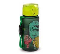 Puckator BOT214 Dinosauria Pop Top 350ml Shatterproof Reusable Children's Bottle with Infuser