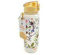 Puckator Water Bottle Nectar Meadows BOT218 – 600ml Shatterproof Pop-Top Reusable with Infuser