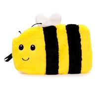 Puckator Bumble Bee 650Ml Hot Water Bottle With Plush Cover, Yellow
