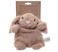 Puckator Bunny Microwavable Snuggables Plush Wheat & Lavender Heat Pack - Heating Pads - Hot And Ice Cold Cool Pack Packs Bag For Sport Injuries Knee Back Pain - Bed Warmer Wellness Health Products