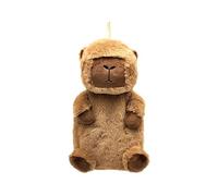 Puckator Capybara 650ml Hot Water Bottle with Plush Cover - Hot Heat and Ice Cold Cool Pack Packs Bag Bottles for Sport Injuries Knee Back Pain - Bed Warmer - Wellness Health Products