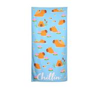 Puckator Capybara Microfibre Beach Towel - Large Quick Drying Lightweight Thin Funny Mens Girls Beach Pool Holiday Towel Towels For Adults Womens - Vacation Accessories Essentials Family