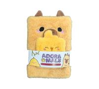 Puckator Capybara Plush Notebook with Pouch & Mini Notebook - School Teacher Student Homework Study Planner Notepad - Collage University Essentials Journals - Jotter Uni Gifts Stationery Supplies