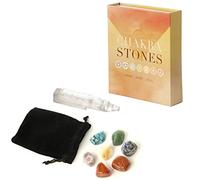 Puckator Chakra Gemstone Set of 7 Stones, Home Healing Alternative Therapy Wellness
