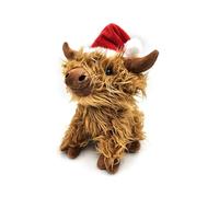 Puckator Christmas Highland Coo Plush Doorstop - Door Stop Stoppers Stops Indoors - Door-Stops Wedge Stoper - Accessories - Peel Stop - Home Office Doorstops Doorstopper for Kids Improvement