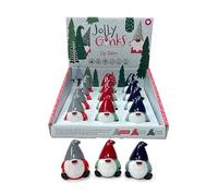 Puckator Christmas Jolly Gonk Lip Balm in a Shaped Holder - Lip Care Stick Balms Chapstick Holiday Essentials For Women Family - Lipbalm Moisturiser Exfoliator Cream - Pretty Cute Lip Blam Bam